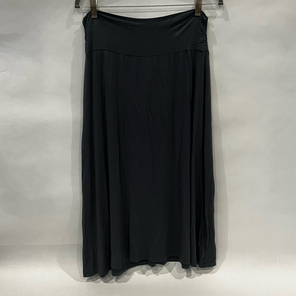 Grey Bobeau Loose Calf Length Skirt NWT